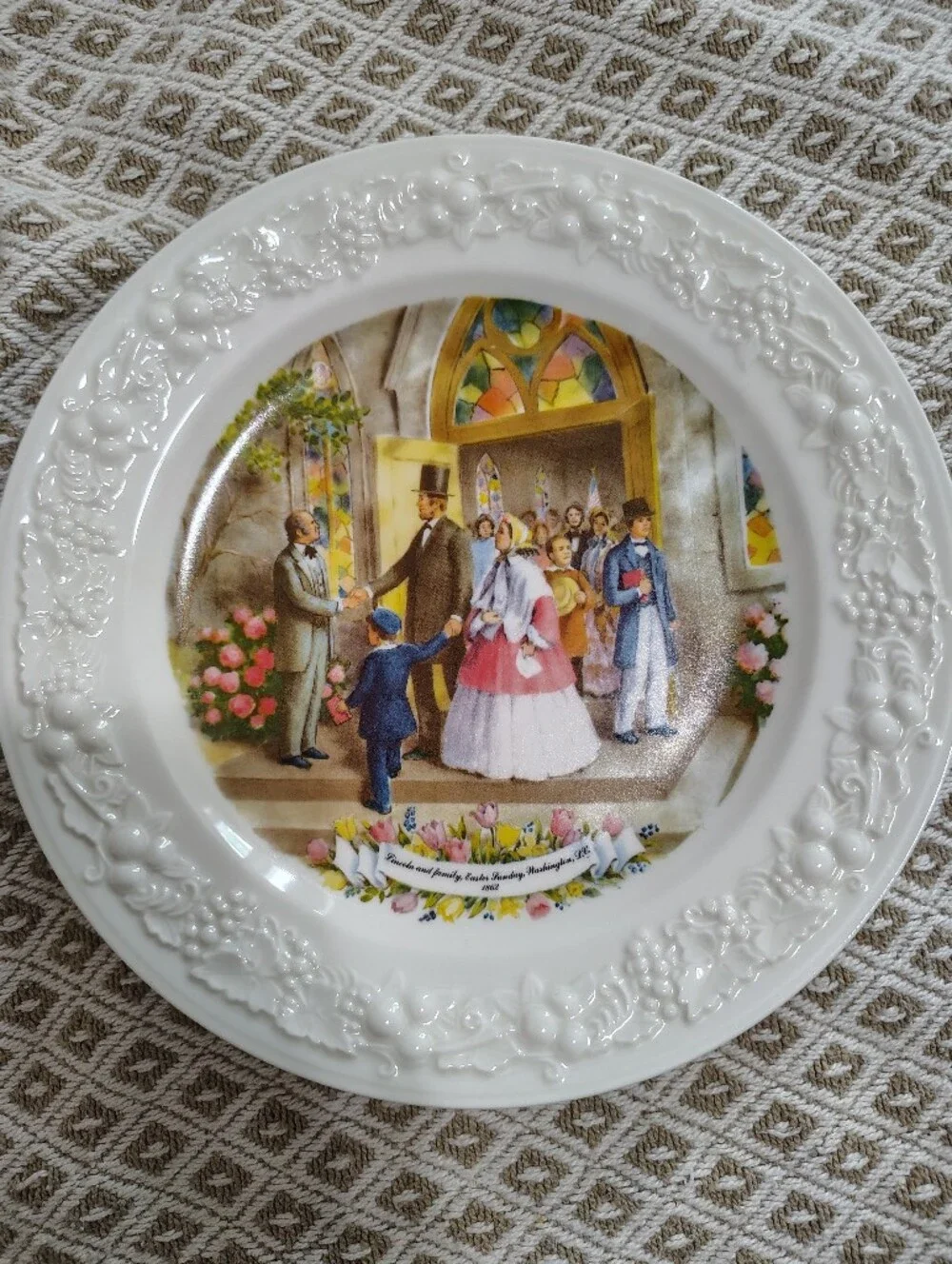 American Commemoratives Limited Addition Lincoln And Family Plate